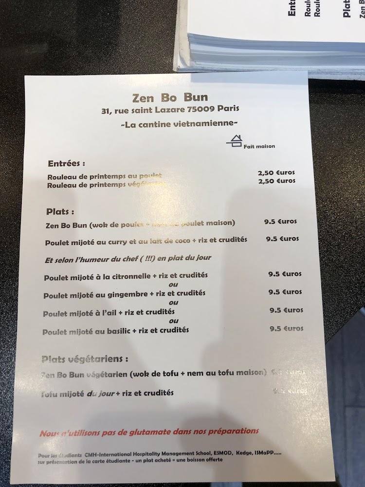 Zen Bobun - Menu Image 2